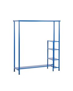 Hazel Bluff Empty Garment Rack - Blue (synthetic illustration; no displayed measurements)