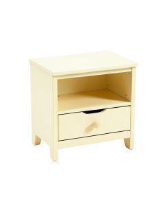 Oak Edge Nightstand - Ivory (synthetic illustration; no displayed measurements)