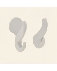 Fleur Di Lis Shower Curtain Hooks (synthetic illustration; no displayed measurements)