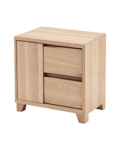 Plaskitt 2 - Drawer Nightstand In Light Brown