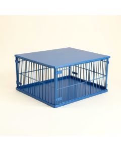 Ridge Dell Empty Furniture-Style Pet Crate - Blue (synthetic illustration; no displayed measurements)