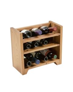 Croll 12 Bottle Floor Wine Bottle And Glass Rack