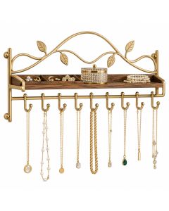 Wall Jewelry Organizer With Unique Jewelry Hanger Design For Necklace Rack