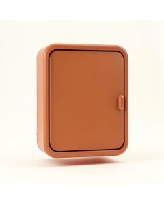 Field Crossing Wall-Mounted Laundry Cabinet - Terracotta (synthetic illustration; no displayed measurements)