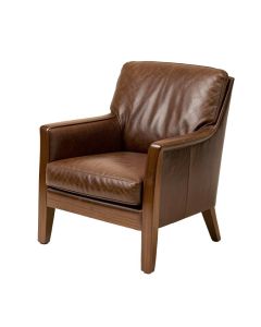 Sadia 41 '' Wide Top Grain Leather Club Chair (synthetic illustration; no displayed measurements)
