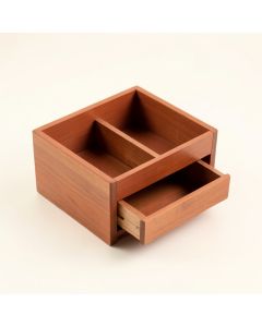 Wren Branch Empty Coffee-Station Organizer - Terracotta (synthetic illustration; no displayed measurements)