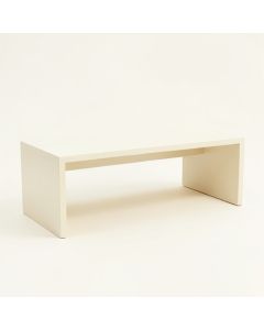 Dawn Edge Desktop Monitor Riser - Ivory (synthetic illustration; no displayed measurements)