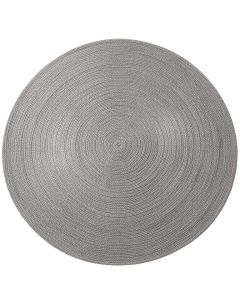 Field Bend Round Area Rug - Gray