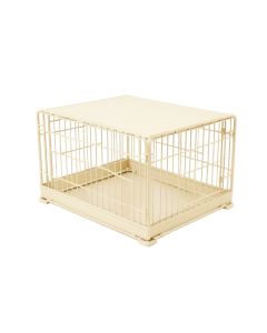 Birch Crest Empty Furniture-Style Pet Crate - Ivory