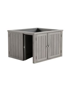 Hazel Dale Empty Furniture-Style Litter Enclosure - Gray (synthetic illustration; no displayed measurements)