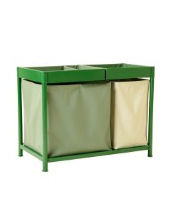 Dawn Bridge Laundry Sorting Station With Plain Removable Bags - Green (synthetic illustration; no displayed measurements)