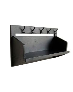 Harbor Dell Wall-Mounted Entryway Organizer Shelf - Black (synthetic illustration; no displayed measurements)