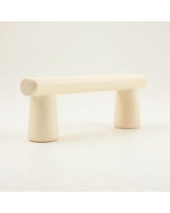 Ridge Arc Cabinet Handle Without Packaging - Cream (synthetic illustration; no displayed measurements)