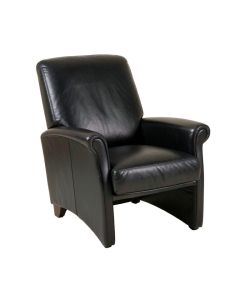 Grotusque 30 '' Wide Top Grain Leather Lounge Chair (synthetic illustration; no displayed measurements)