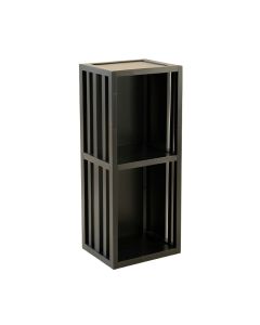 Glen Dale Narrow Cubby Tower - Black (synthetic illustration; no displayed measurements)