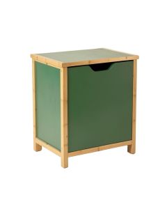 Maple Crest Freestanding Pull-Out Hamper Cabinet - Green
