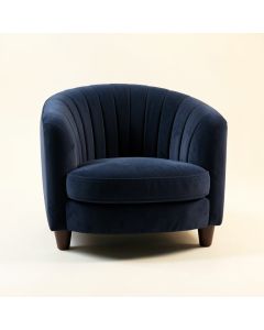 Briar Edge Upholstered Armchair - Navy (synthetic illustration; no displayed measurements)