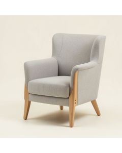 Waterton 32.25 '' Wide Polyester Wingback Chair (synthetic illustration; no displayed measurements)