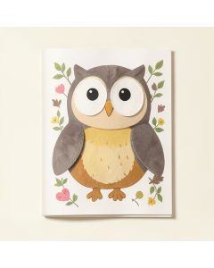 Owl Fabric Wall Decal (synthetic illustration; no displayed measurements)