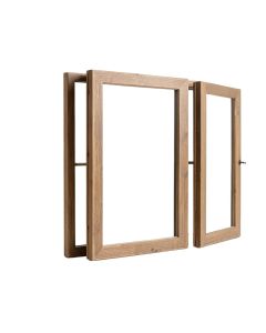 2 Piece Kissena Window Pane Farmhouse Accent Mirror Set