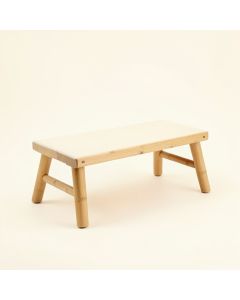 River Dale Indoor Bench - Ivory (synthetic illustration; no displayed measurements)