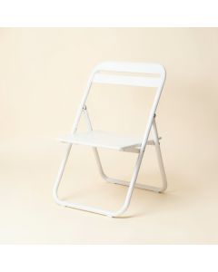 Elm Bluff Folding Outdoor Chair - White (synthetic illustration; no displayed measurements)
