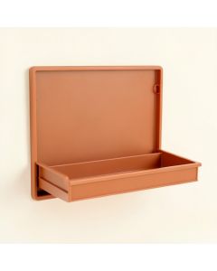 Willow Bluff Empty Wall-Mounted Tool Organizer Panel - Terracotta (synthetic illustration; no displayed measurements)