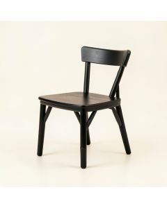 Flint Branch Small Chair - Black (synthetic illustration; no displayed measurements)