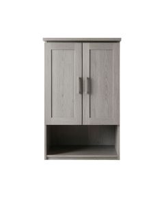 Linden Bridge Wall-Mounted Laundry Cabinet - Gray (synthetic illustration; no displayed measurements)