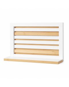 Cedar Canyon Wall-Mounted Entryway Organizer Shelf - White