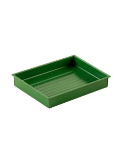 Linden Edge Empty Under-Desk Cable Tray - Green (synthetic illustration; no displayed measurements)