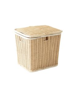 Holly Branch Laundry Hamper - White