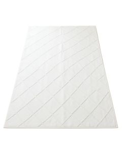 Vale Branch Rectangular Area Rug - White (synthetic illustration; no displayed measurements)
