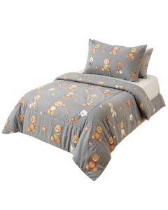Mangus Zoomie Kids Teddy Bear 9 Piece Crib Bedding Set