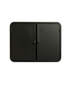 Cliff Edge Wall-Mounted Entry Cabinet - Black (synthetic illustration; no displayed measurements)