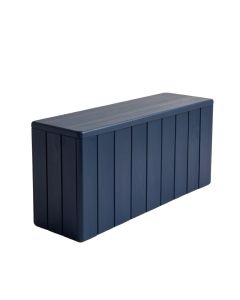 Dawn Bend Narrow Outdoor Storage Bench - Navy