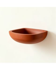 Alder Dell Wall-Mounted Cat Perch - Terracotta (synthetic illustration; no displayed measurements)