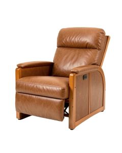 Estelan 33.9 '' Wide Faux Leather Power Lift Assist Standard Recliner With Massager