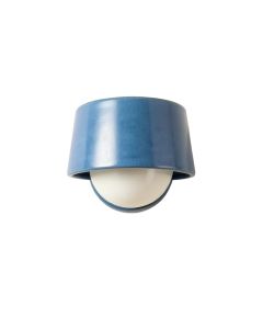 Rowan Bend Wall Sconce Mounted On A Plain Wall - Blue (synthetic illustration; no displayed measurements)