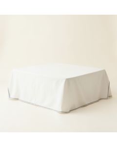 Meadow Branch Flat Bed Sheet - White (synthetic illustration; no displayed measurements)