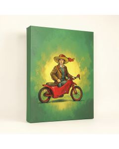 Burro Rider Serenades La Senorita Painting Print On Wrapped Canvas (synthetic illustration; no displayed measurements)
