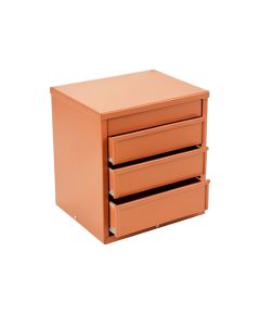 Briar Crest Small-Parts Storage Drawer Cabinet - Terracotta (synthetic illustration; no displayed measurements)