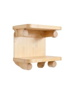 Hazel Branch Wall-Mounted Entryway Organizer Shelf - Beige (synthetic illustration; no displayed measurements)