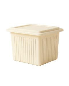 River Bend Closed Outdoor Storage Box - Cream (synthetic illustration; no displayed measurements)