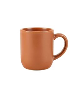 Dawn Bend Ceramic Mug - Terracotta (synthetic illustration; no displayed measurements)