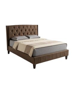 Rhapsody Tufted Solid Wood And Upholstered Sleigh Bed (synthetic illustration; no displayed measurements)