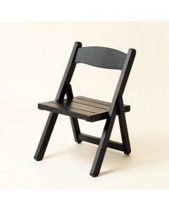 Vale Arc Folding Outdoor Chair - Black (synthetic illustration; no displayed measurements)