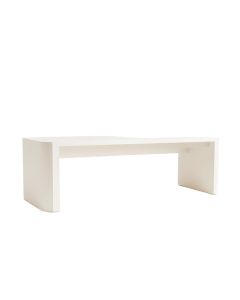 Moss Bridge Indoor Bench - White (synthetic illustration; no displayed measurements)