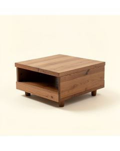 Nisse Solid Wood Coffee Table With Storage (synthetic illustration; no displayed measurements)