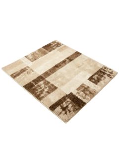 Risley Abstract Tufted Wool Beige/Brown Area Rug